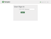 Tablet Screenshot of panopto.wichita.edu